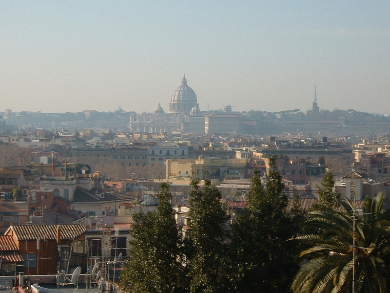 St Peters from Villa Borghese park.jpg